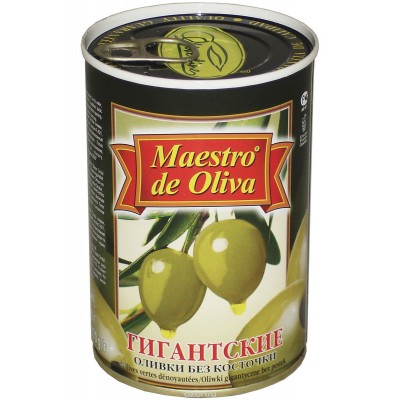 Оливки "Maestro de oliva" 420 г б/к